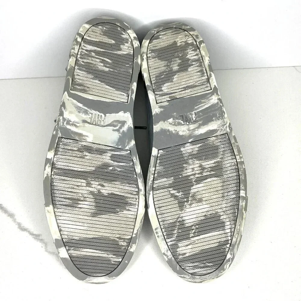 Frye Ivy Blue Ice Gray Nubuck Leather Sneakers Comfort Y2K Outsoles $178 Lace up